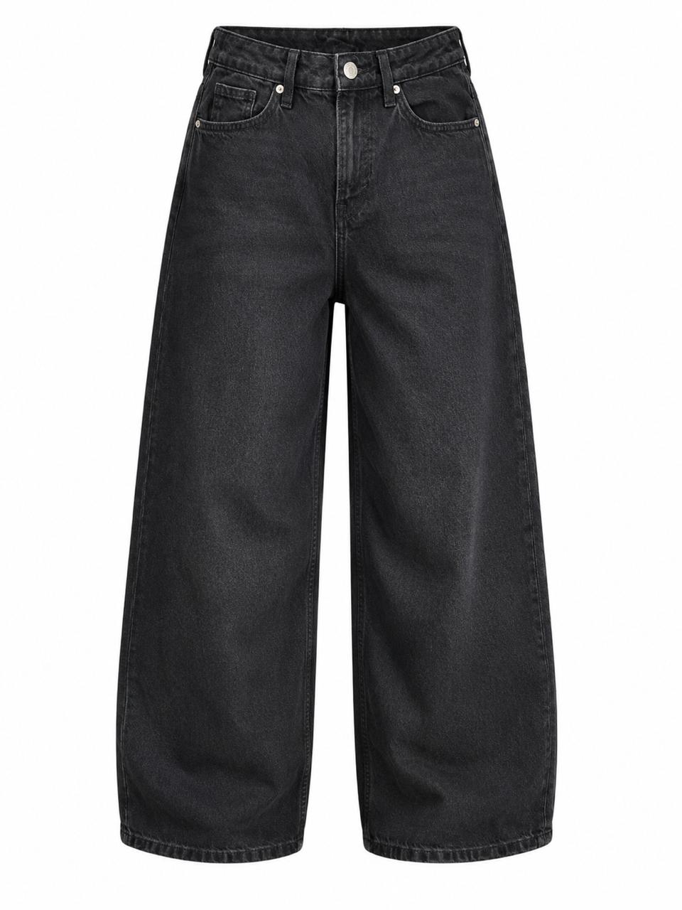 Premium Black Baggy Jeans | Relaxed Wide-Leg Denim