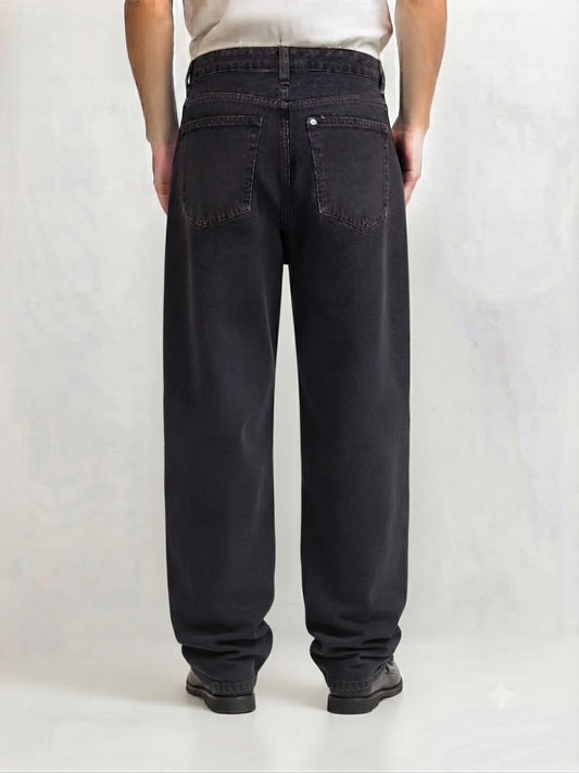 Premium Black Baggy Jeans | Relaxed Wide-Leg Denim