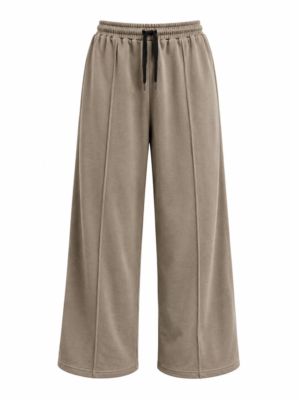 Premium Oversized Baggy Trousers – light brown | Relaxed Fit Heavyweight Cotton