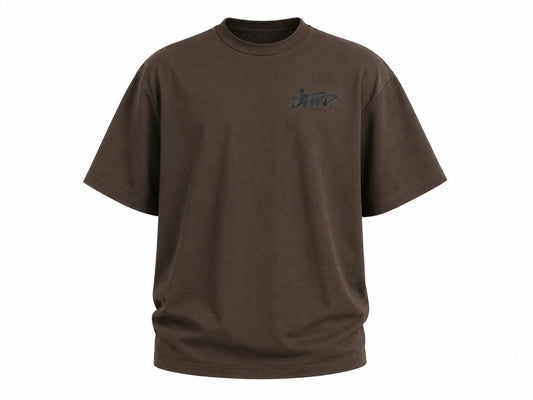Premium Brown Oversized drop shoulder T-Shirt | Heavyweight Cotton Relaxed Fit